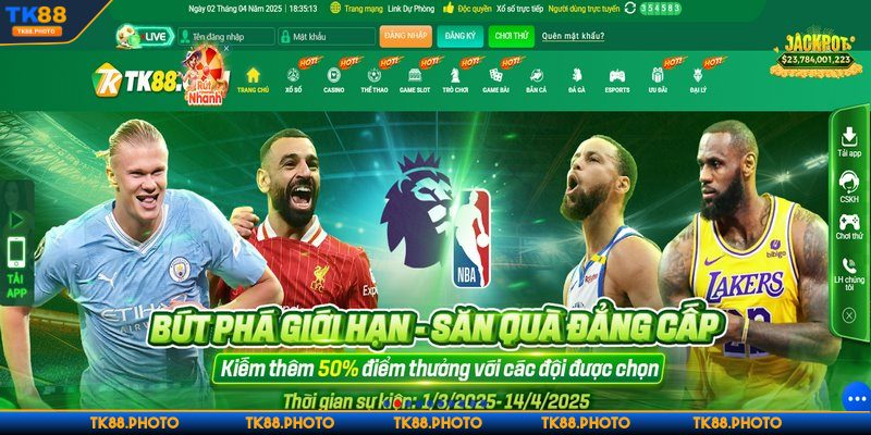 Đăng nhập TK88 cần vào được trang chủ chính thức