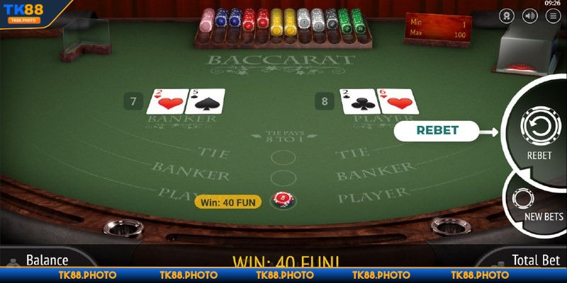 Game bài Baccarat ăn tiền được yêu thích nhiều